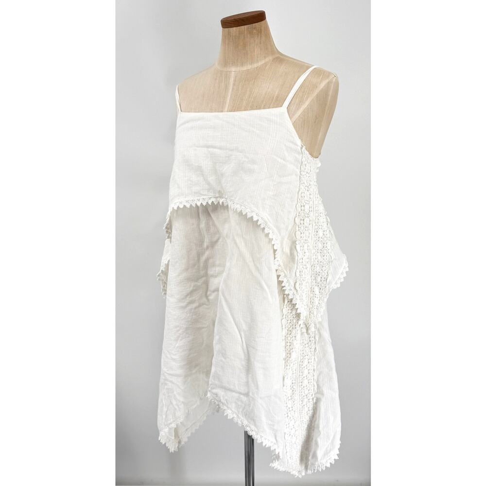 Walter Baker Fairy Hem White Lace Layer Dress  Size Small Whimsygoth